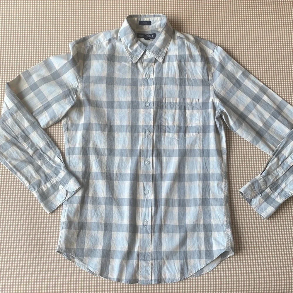 J. Crew Mercantile Plaid button‎ down shirt. Size Small